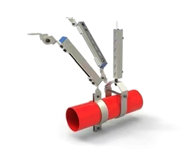 单水管侧纵向抗震支架