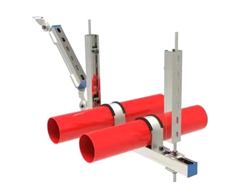 多水管侧向抗震支架