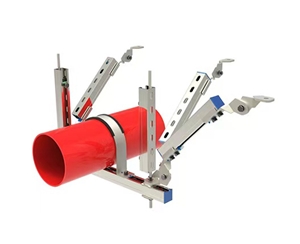 多水管侧纵向抗震支架